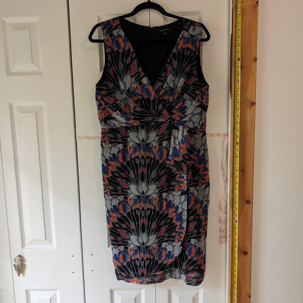 Unique patterned dress Banana Republic 12